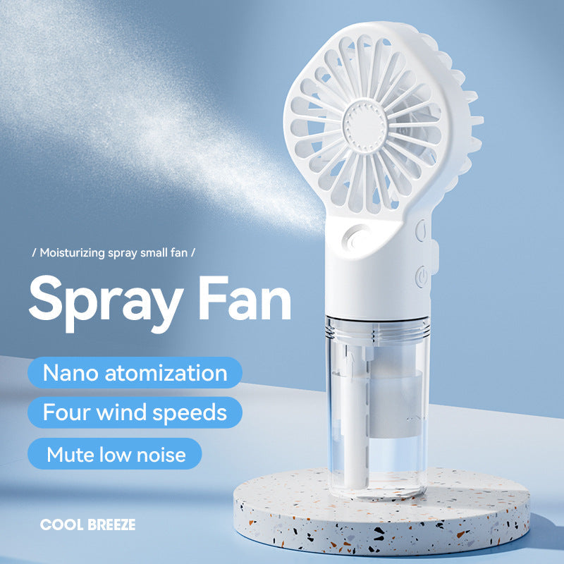 Stay Cool Anywhere: Portable Handheld Mist Fan for Summer Comfort by Creative Vault Marketplace