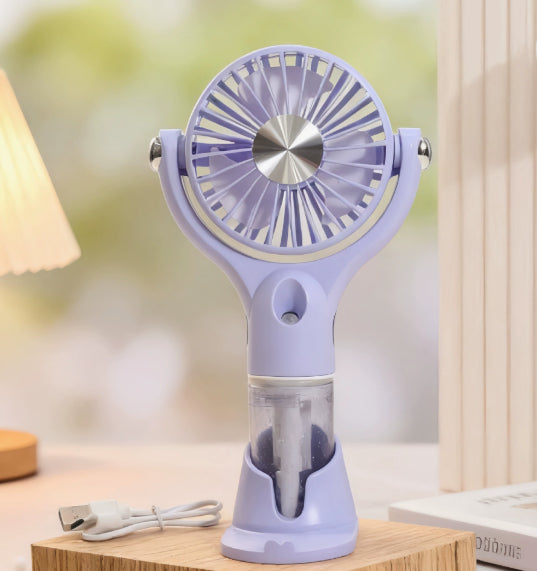 Stay Cool Anywhere: Portable Handheld Mist Fan for Summer Comfort by Creative Vault Marketplace