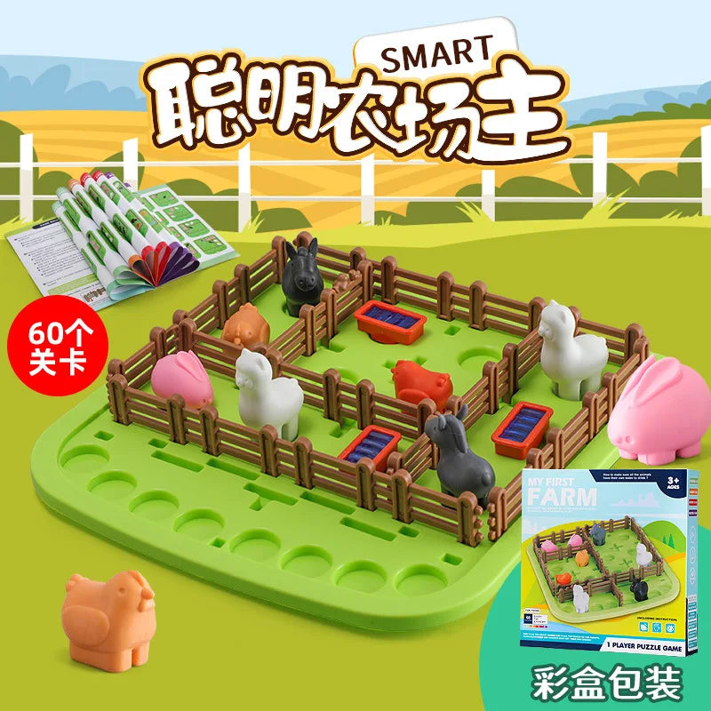 Children's Educational Early Learning Parent-Child Smart Farmer Tabletop Game Thinking Logic Training Animal Farm Toys by Creative Vault Marketplace