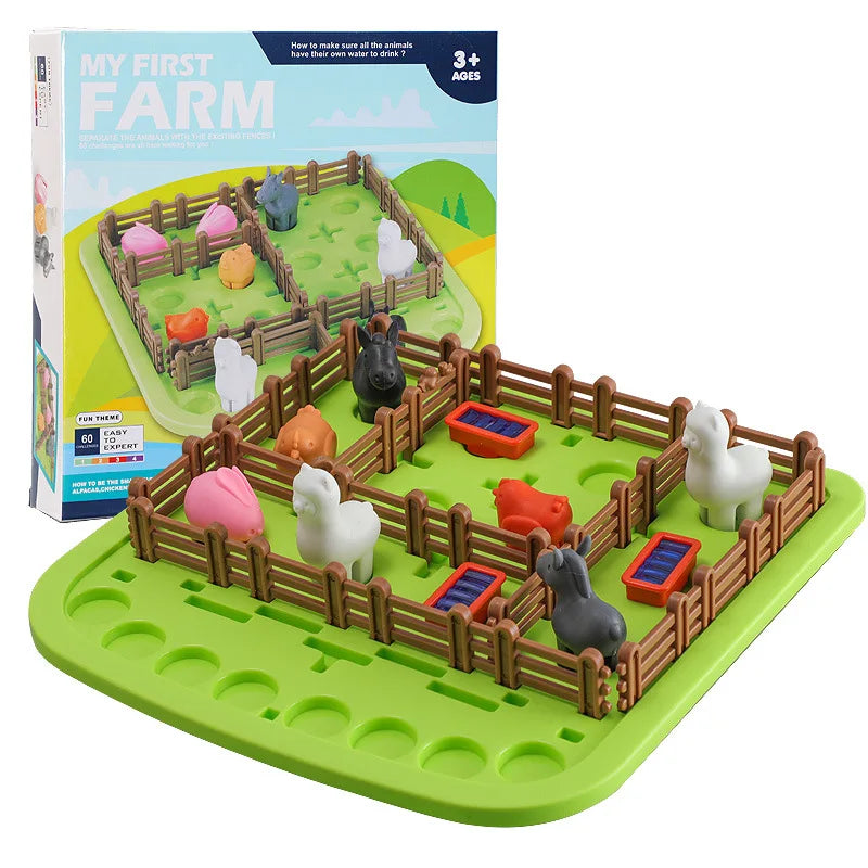 Children's Educational Early Learning Parent-Child Smart Farmer Tabletop Game Thinking Logic Training Animal Farm Toys by Creative Vault Marketplace