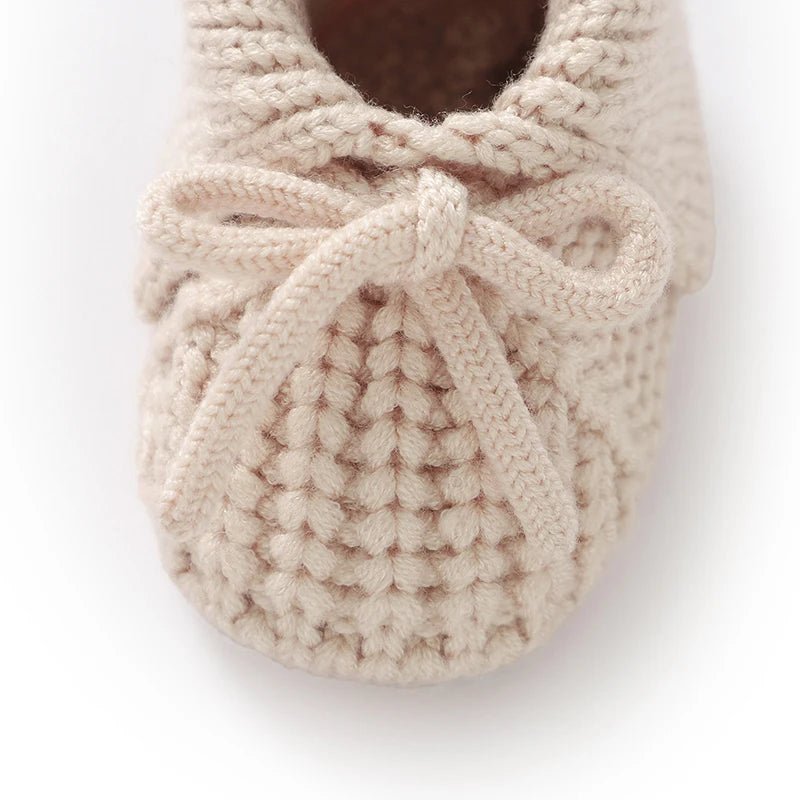 Baby Shoes Knitted Infant Child Bed Footwear 0-18M Cute Turn-down Breathable Newborn Boys Girls Walk Boots Fashion Solid Bandage by Creative Vault Marketplace