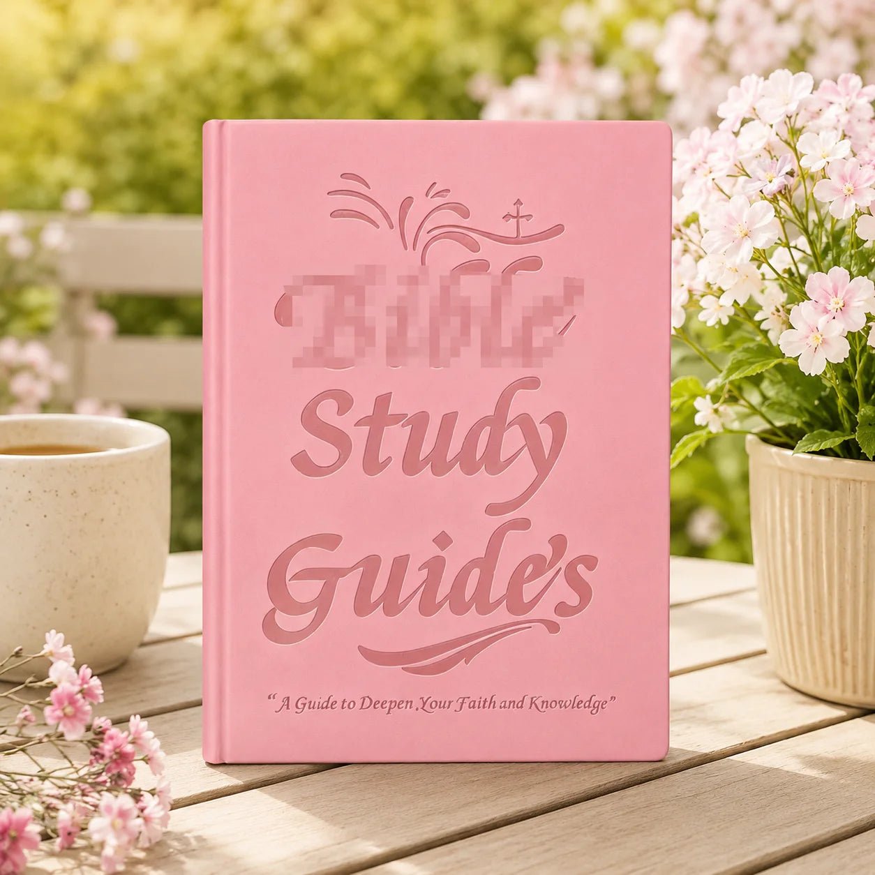 Bible Study Journal Spiral Bound Christian Devotional Notebook Women Faith Prayer Reflection Gift Floral Pink Journal by Creative Vault Marketplace