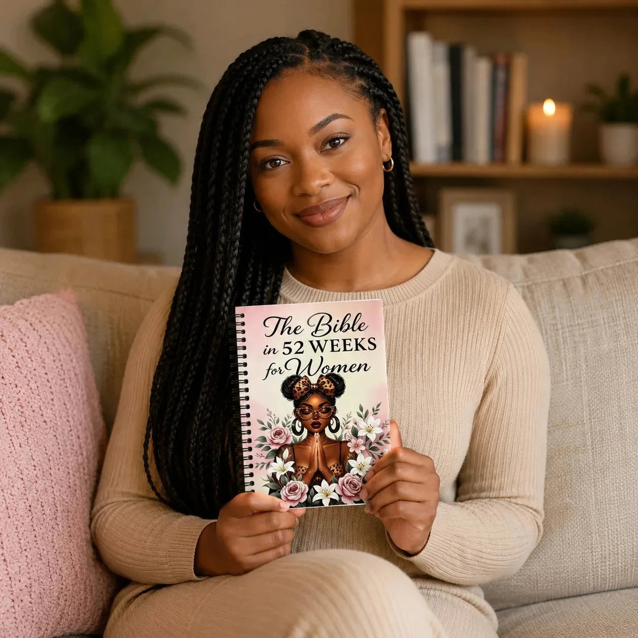 The Bible in 52 Weeks for Women, Spiral Bible Study Guide with Prayer Pages, Reflection Prompts and Weekly Devotionals by Creative Vault Marketplace