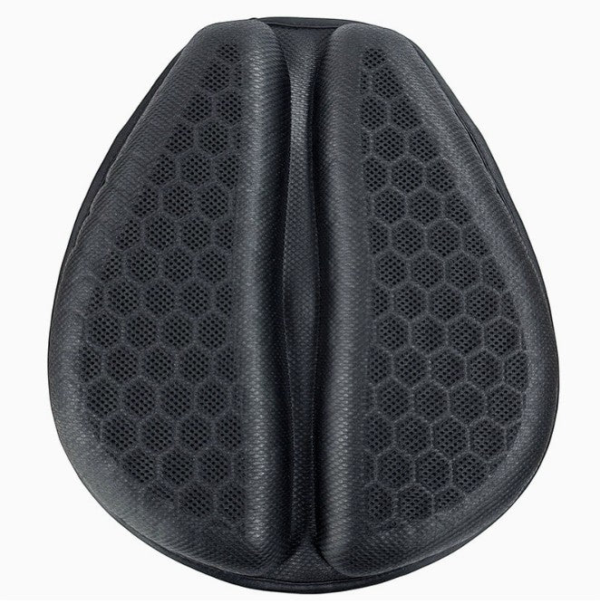 Creative Vault Marketplace black honeycomb gel motorcycle seat cushion with shock-absorbing 3D structure