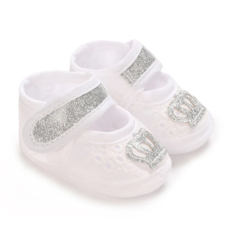 Newborn Baby's First Baptist Shoe: Newborn Boys and Girls' White Baptist Shoes Soft Sole Walking Shoes Size-9CM-10CM by Creative Vault Marketplace