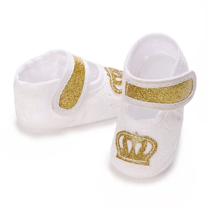 Newborn Baby's First Baptist Shoe: Newborn Boys and Girls' White Baptist Shoes Soft Sole Walking Shoes Size-9CM-10CM by Creative Vault Marketplace