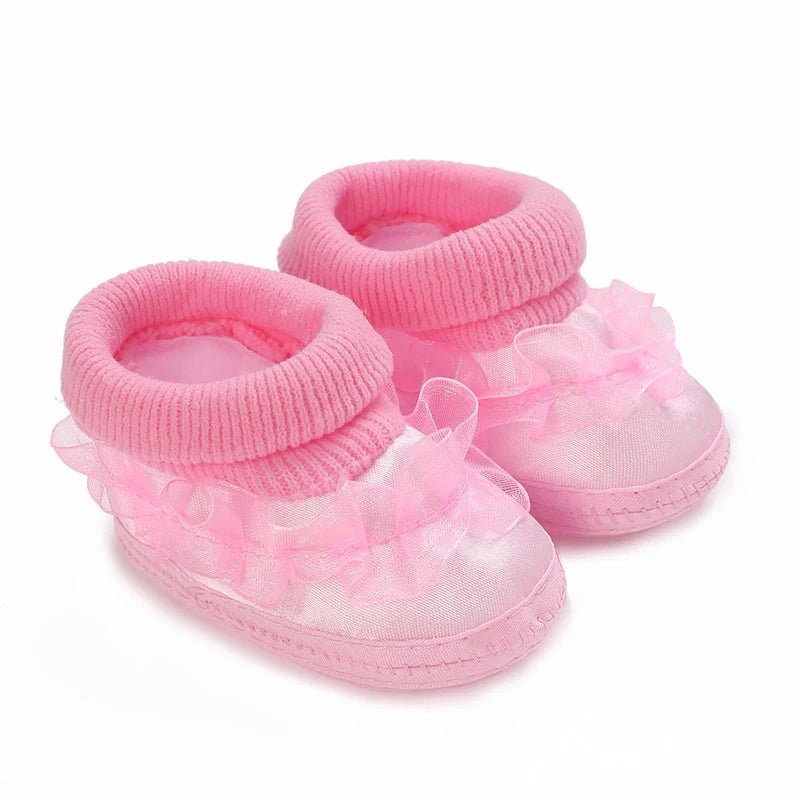 Newborn Baby's First Baptist Shoe: Newborn Boys and Girls' White Baptist Shoes Soft Sole Walking Shoes Size-9CM-10CM by Creative Vault Marketplace
