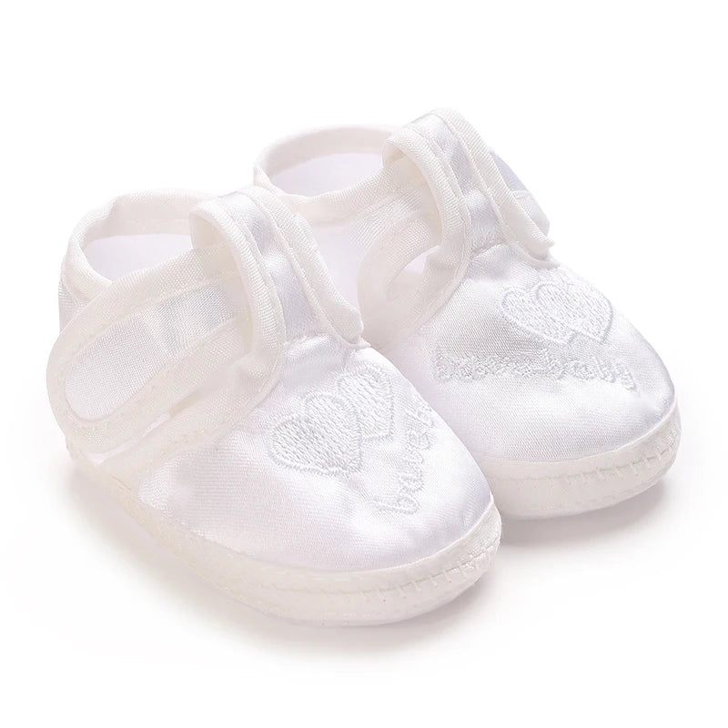 Newborn Baby's First Baptist Shoe: Newborn Boys and Girls' White Baptist Shoes Soft Sole Walking Shoes Multiple Styles-9CM/10CM by Creative Vault Marketplace
