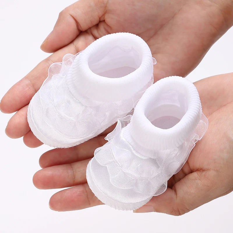 Newborn Baby's First Baptist Shoe: Newborn Boys and Girls' White Baptist Shoes Soft Sole Walking Shoes Multiple Styles-9CM/10CM by Creative Vault Marketplace