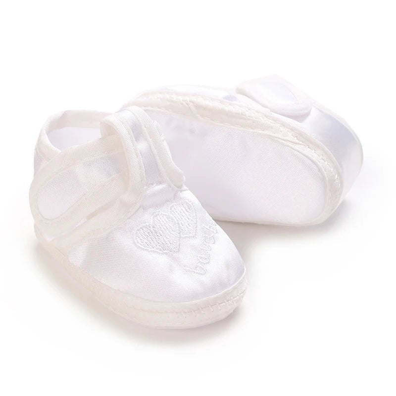 Newborn Baby's First Baptist Shoe: Newborn Boys and Girls' White Baptist Shoes Soft Sole Walking Shoes Multiple Styles-9CM/10CM by Creative Vault Marketplace