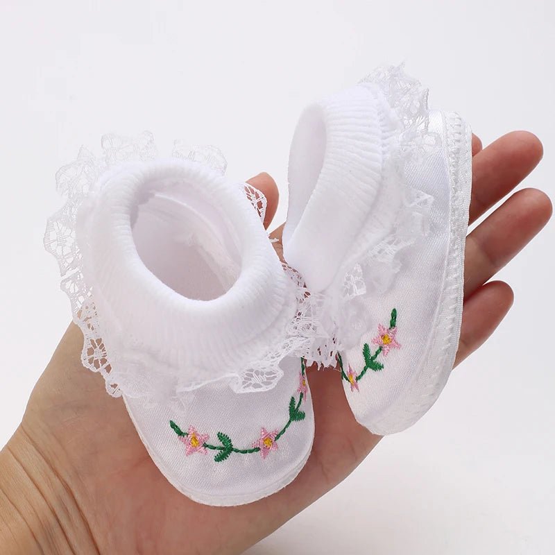 Newborn Baby's First Baptist Shoe: Newborn Boys and Girls' White Baptist Shoes Soft Sole Walking Shoes Multiple Styles-9CM/10CM by Creative Vault Marketplace