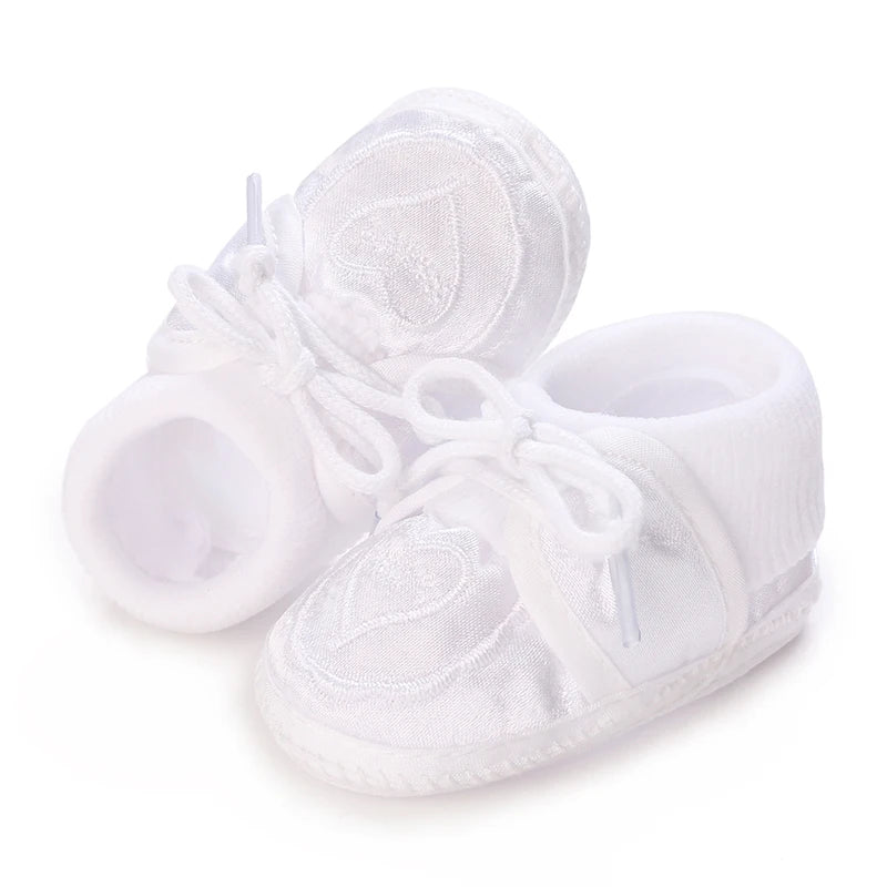Newborn Baby's First Baptist Shoe: Newborn Boys and Girls' White Baptist Shoes Soft Sole Walking Shoes Multiple Styles-9CM/10CM by Creative Vault Marketplace