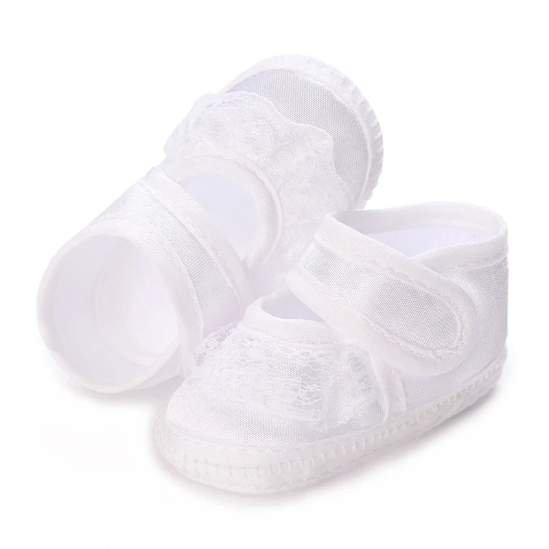 Newborn Baby's First Baptist Shoe: Newborn Boys and Girls' White Baptist Shoes Soft Sole Walking Shoes Multiple Styles-9CM/10CM by Creative Vault Marketplace