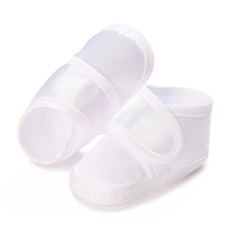 Newborn Baby's First Baptist Shoe: Newborn Boys and Girls' White Baptist Shoes Soft Sole Walking Shoes Multiple Styles-9CM/10CM by Creative Vault Marketplace