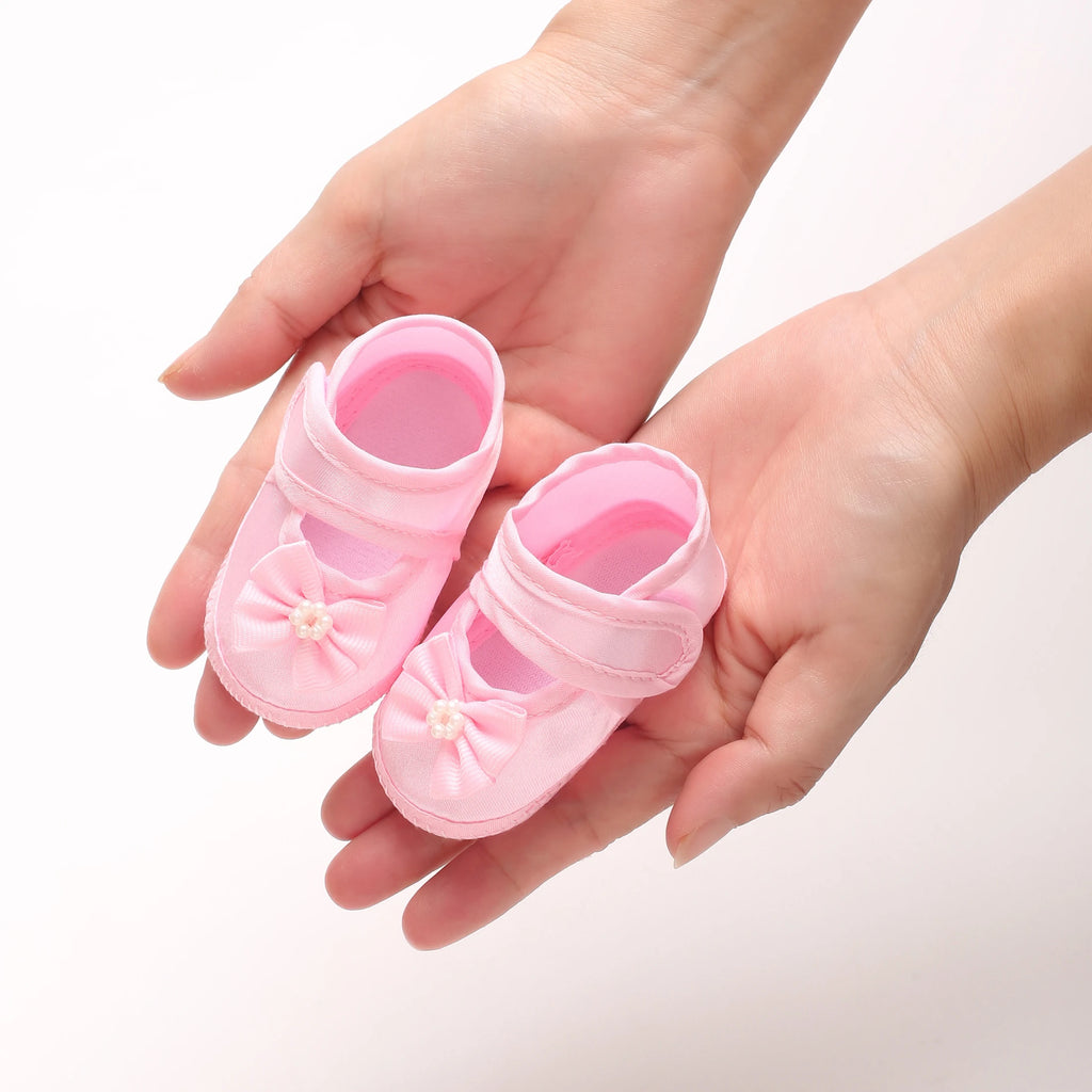 Newborn Baby Baptismal Shoes First Pair For Newborn Boys And Girls Soft Soled Baby Walking Shoes by Creative Vault Marketplace
