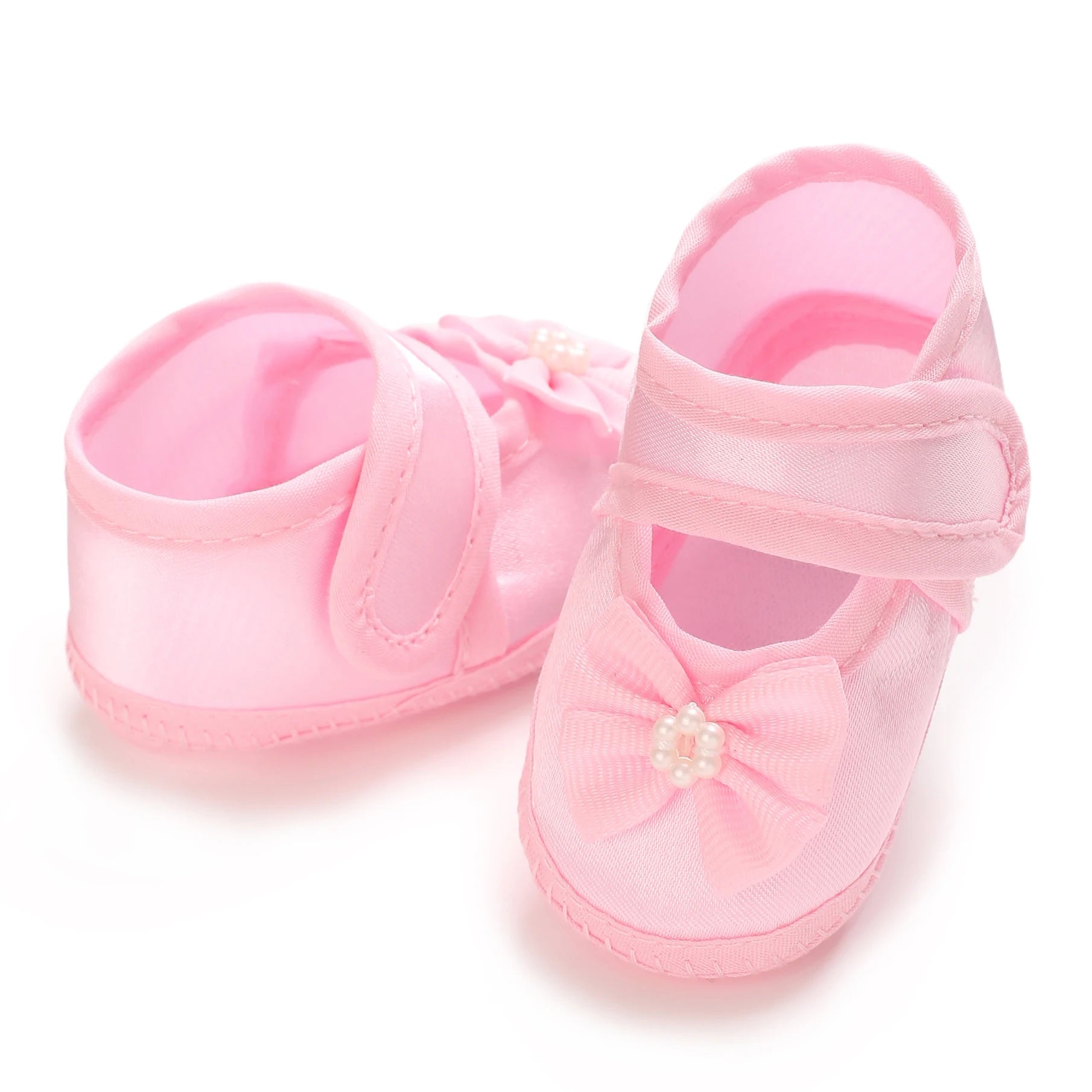 Newborn Baby Baptismal Shoes First Pair For Newborn Boys And Girls Soft Soled Baby Walking Shoes by Creative Vault Marketplace
