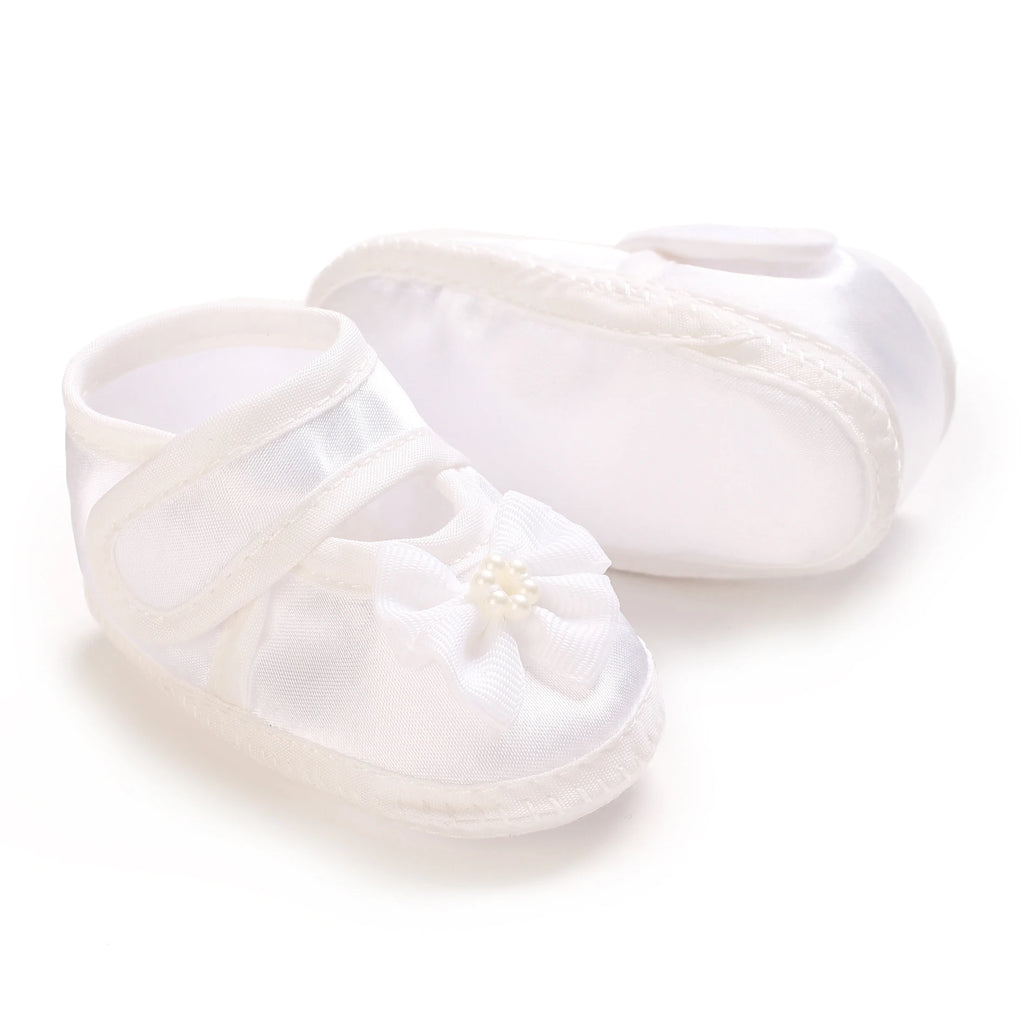 Newborn Baby Baptismal Shoes First Pair For Newborn Boys And Girls Soft Soled Baby Walking Shoes by Creative Vault Marketplace