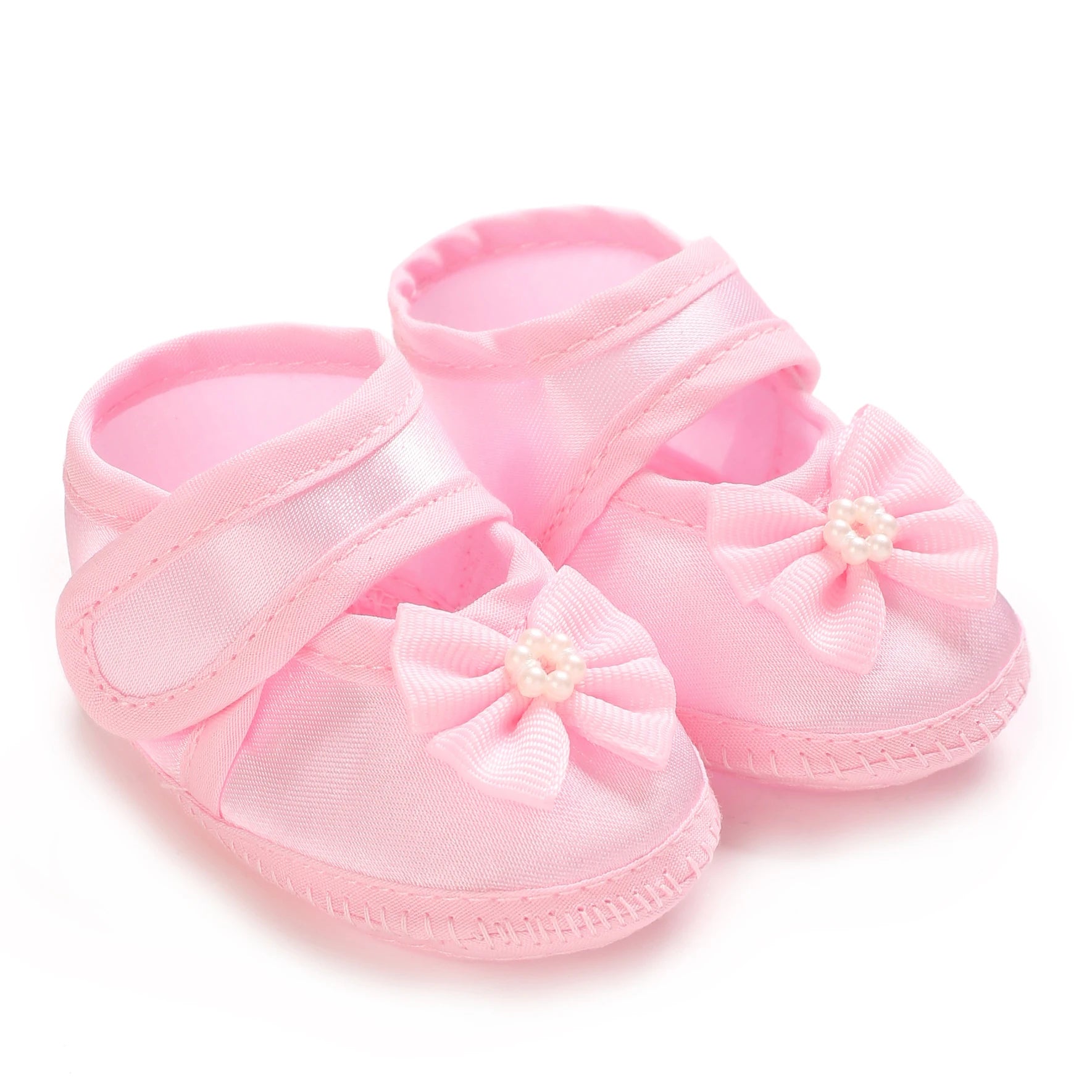 Newborn Baby Baptismal Shoes First Pair For Newborn Boys And Girls Soft Soled Baby Walking Shoes by Creative Vault Marketplace