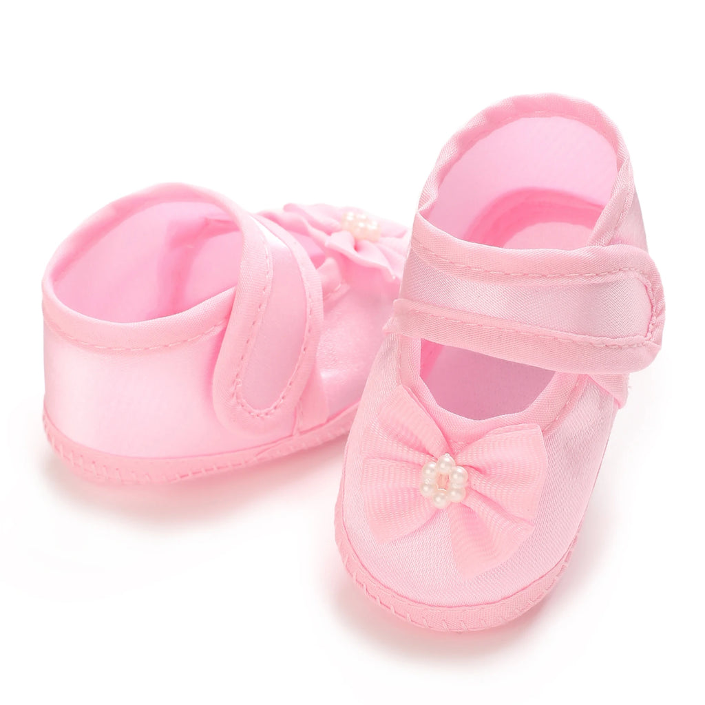 Newborn Baby Baptismal Shoes First Pair For Newborn Boys And Girls Soft Soled Baby Walking Shoes by Creative Vault Marketplace