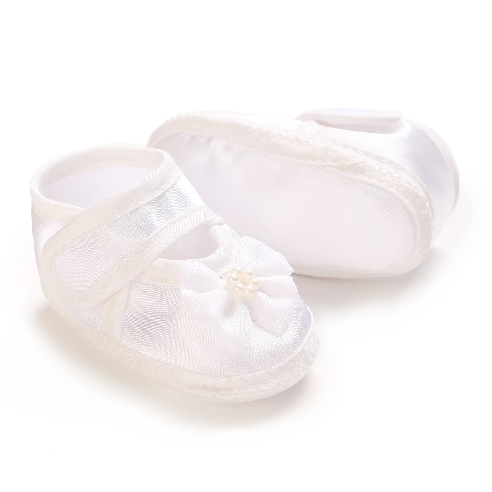 Newborn Baby Baptismal Shoes First Pair For Newborn Boys And Girls Soft Soled Baby Walking Shoes by Creative Vault Marketplace