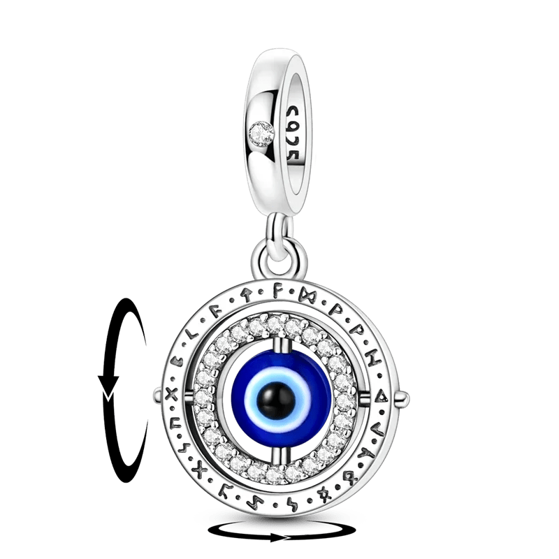 Faith Religious Charms 925 Silver Cross Bible Evil Eye Beads Lamb Jesus Pendant Fit Bracelet Bag Keychain Women DIY Jewelry Gift by Creative Vault Marketplace