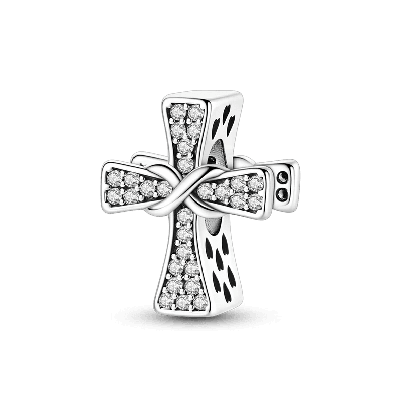 Faith Religious Charms 925 Silver Cross Bible Evil Eye Beads Lamb Jesus Pendant Fit Bracelet Bag Keychain Women DIY Jewelry Gift by Creative Vault Marketplace