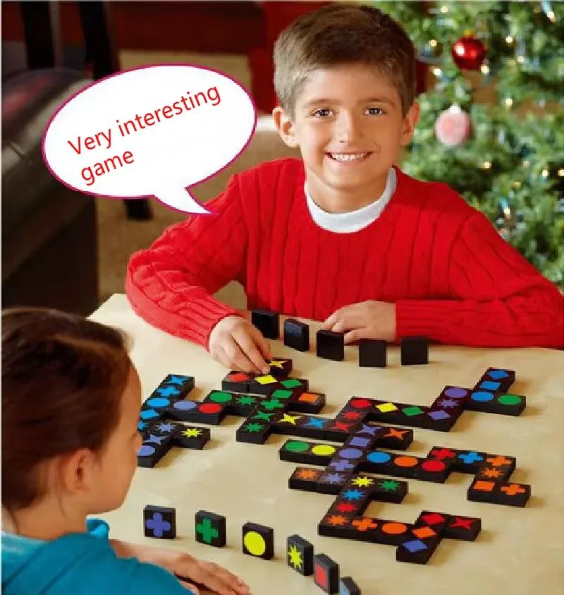 2024 New Children's Educational Toys Qwirkle Wooden Chess Parent Child Interactive Games Children's Adult Toys Christmas Gifts by Creative Vault Marketplace
