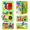 Felt Learning Board Baby Enlightenment Learning Teaching Aid Dressing Button Montessori Early Education Children's toy Busy Book by Creative Vault Marketplace