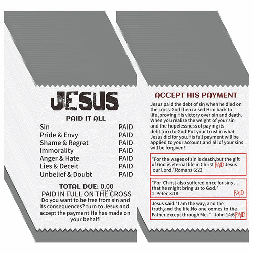100 Pcs Inspirational Faith Cards, Gospel Tract Bible Verse Cards Double Sided for Gifts, Sharing, Packaging Inserts by Creative Vault Marketplace