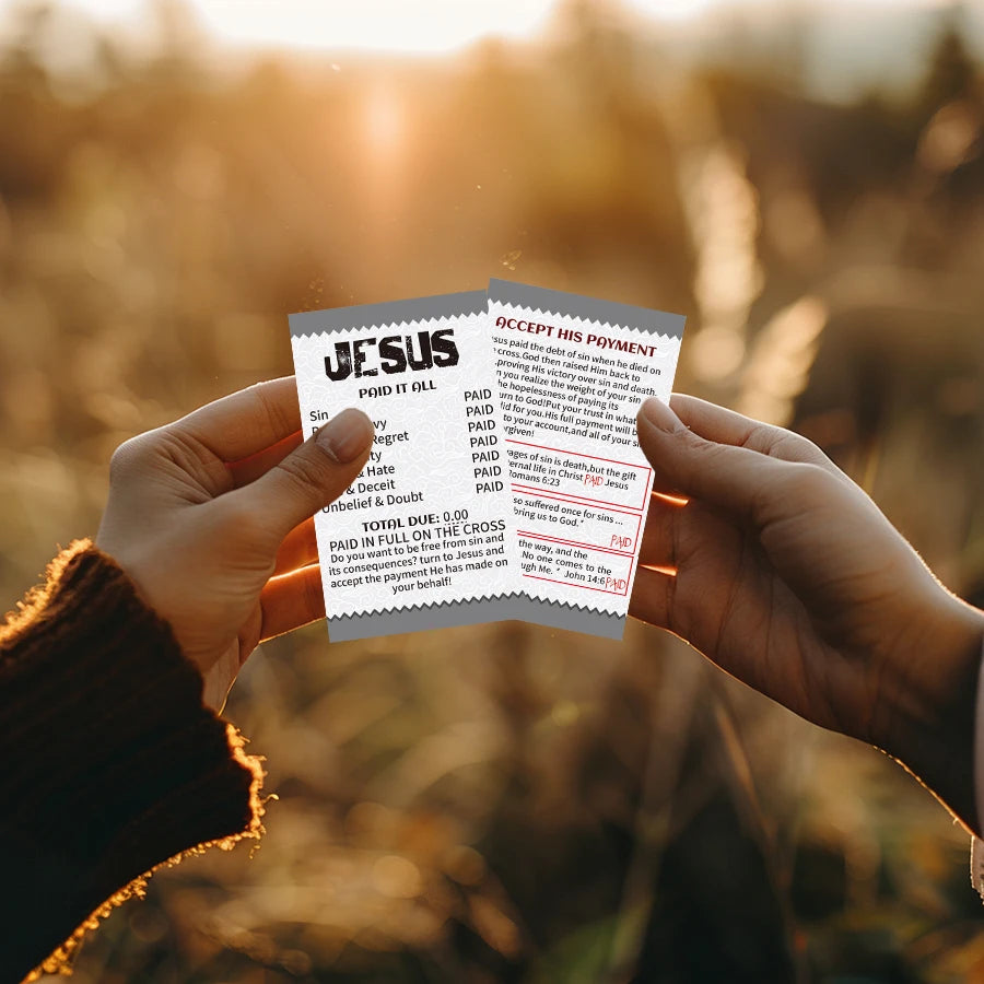 100 Pcs Inspirational Faith Cards, Gospel Tract Bible Verse Cards Double Sided for Gifts, Sharing, Packaging Inserts by Creative Vault Marketplace