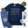 Faith-Inspired Christian Women's Graphic T-Shirt – Casual & Stylish Waymaker Tee by Creative Vault Marketplace