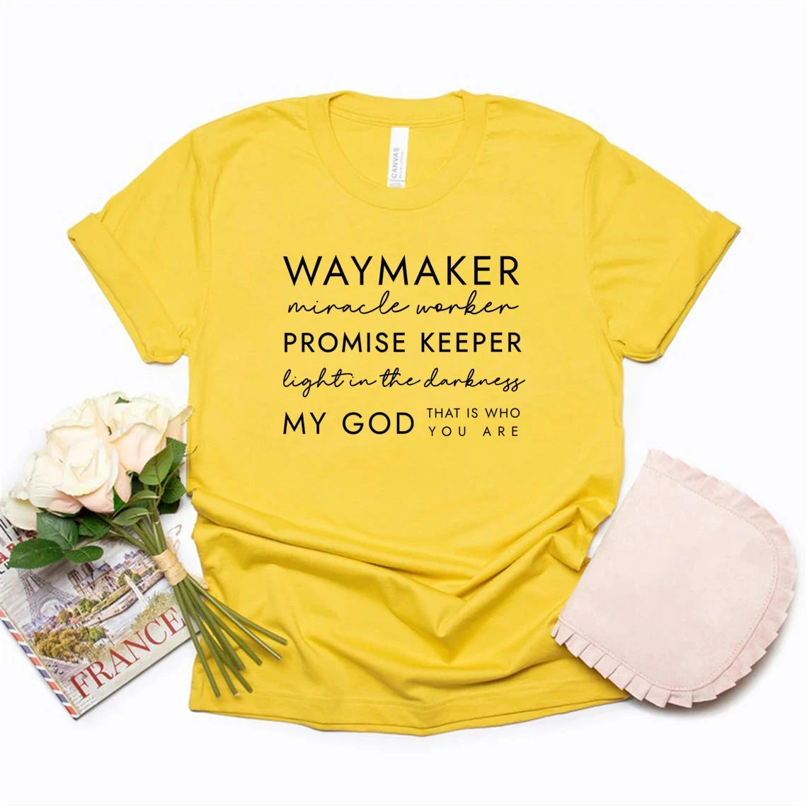 Faith-Inspired Christian Women's Graphic T-Shirt – Casual & Stylish Waymaker Tee by Creative Vault Marketplace