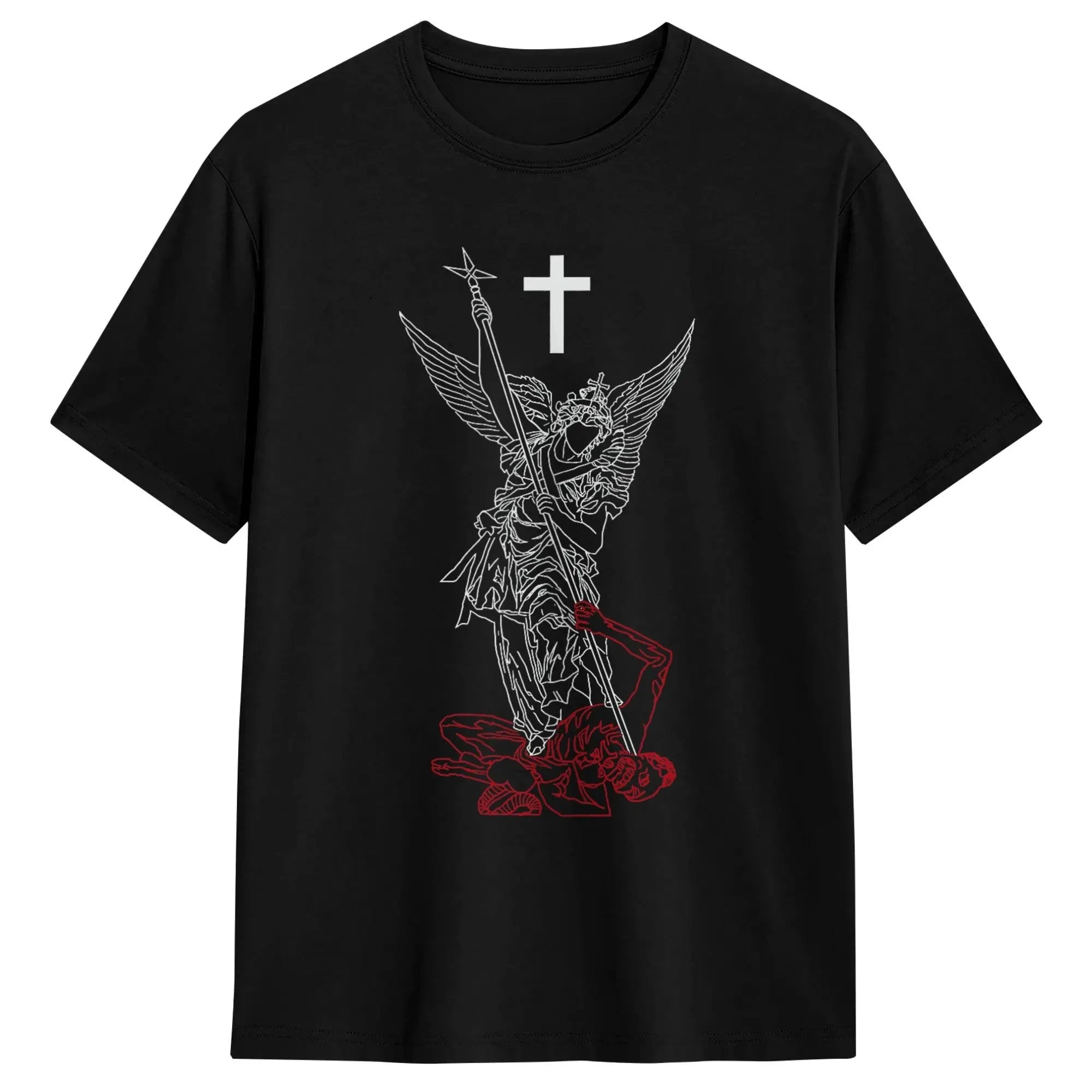 Saint Michael Archangel T-Shirt: Empower Your Spirit with Every Wear by Creative Vault Marketplace