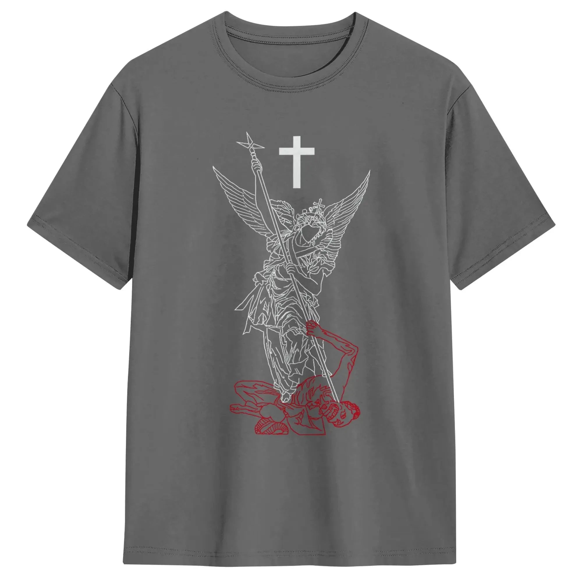 Saint Michael Archangel T-Shirt: Empower Your Spirit with Every Wear by Creative Vault Marketplace