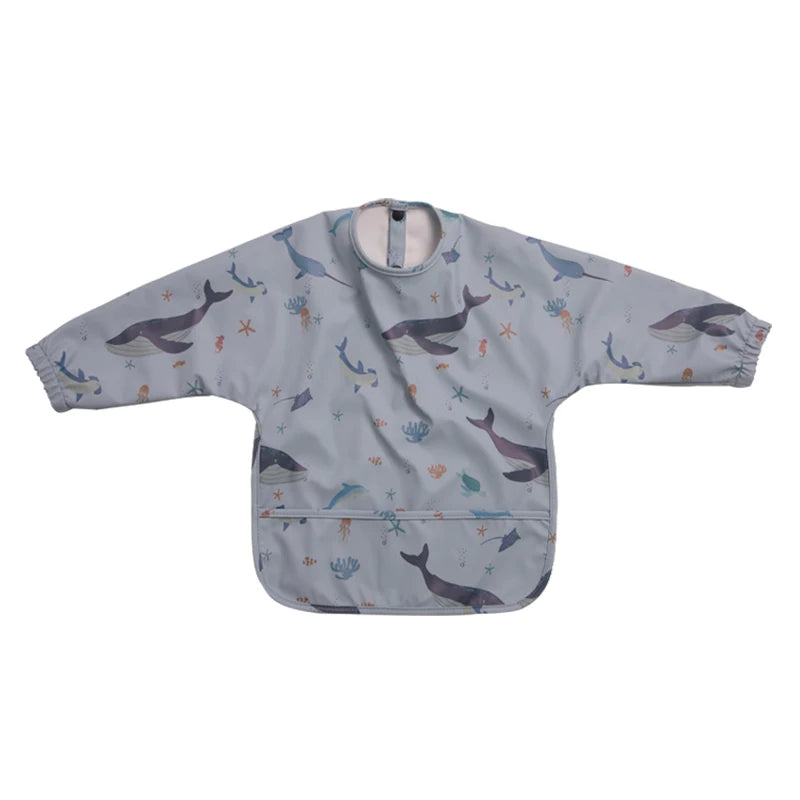 Waterproof Newborn Baby Bibs Children's Painting Smock Bib with Long Sleeves for Boys Girls Easy Clean Feeding Apron Baby Stuff by Creative Vault Marketplace