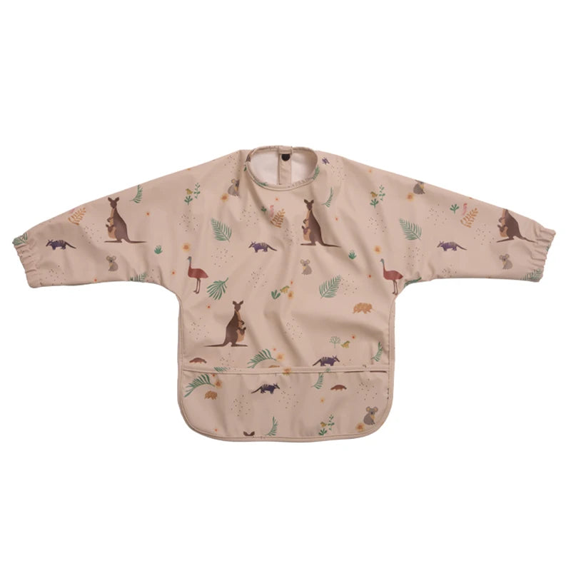 Waterproof Newborn Baby Bibs Children's Painting Smock Bib with Long Sleeves for Boys Girls Easy Clean Feeding Apron Baby Stuff by Creative Vault Marketplace