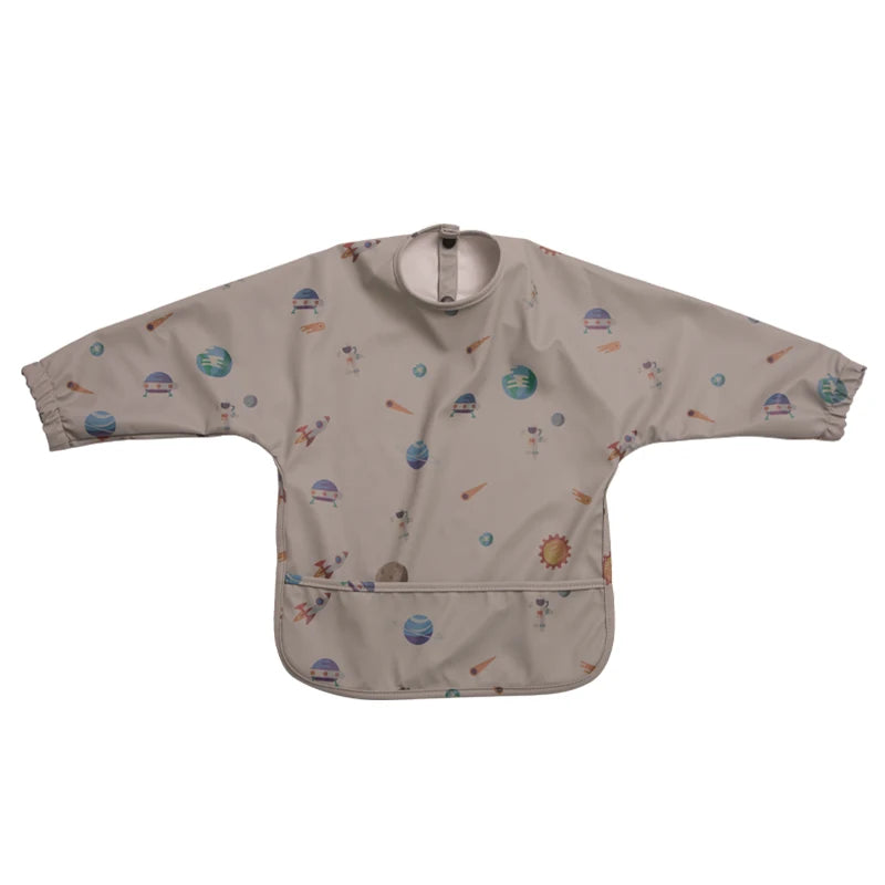 Waterproof Newborn Baby Bibs Children's Painting Smock Bib with Long Sleeves for Boys Girls Easy Clean Feeding Apron Baby Stuff by Creative Vault Marketplace