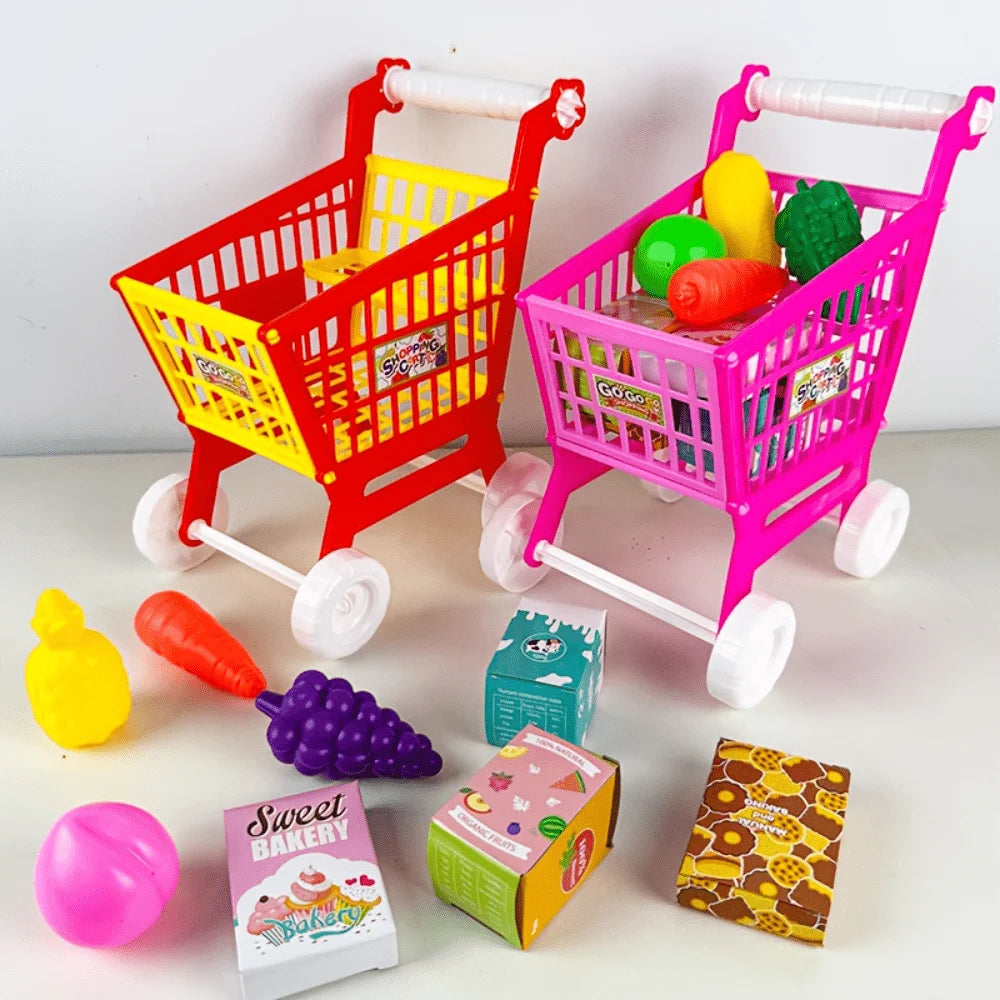 Children's Simulated Shopping Cart Toys, Simulated Supermarket Hand Carts, Role-playing Interactive Toys, Boys and Girls Toys by Creative Vault Marketplace
