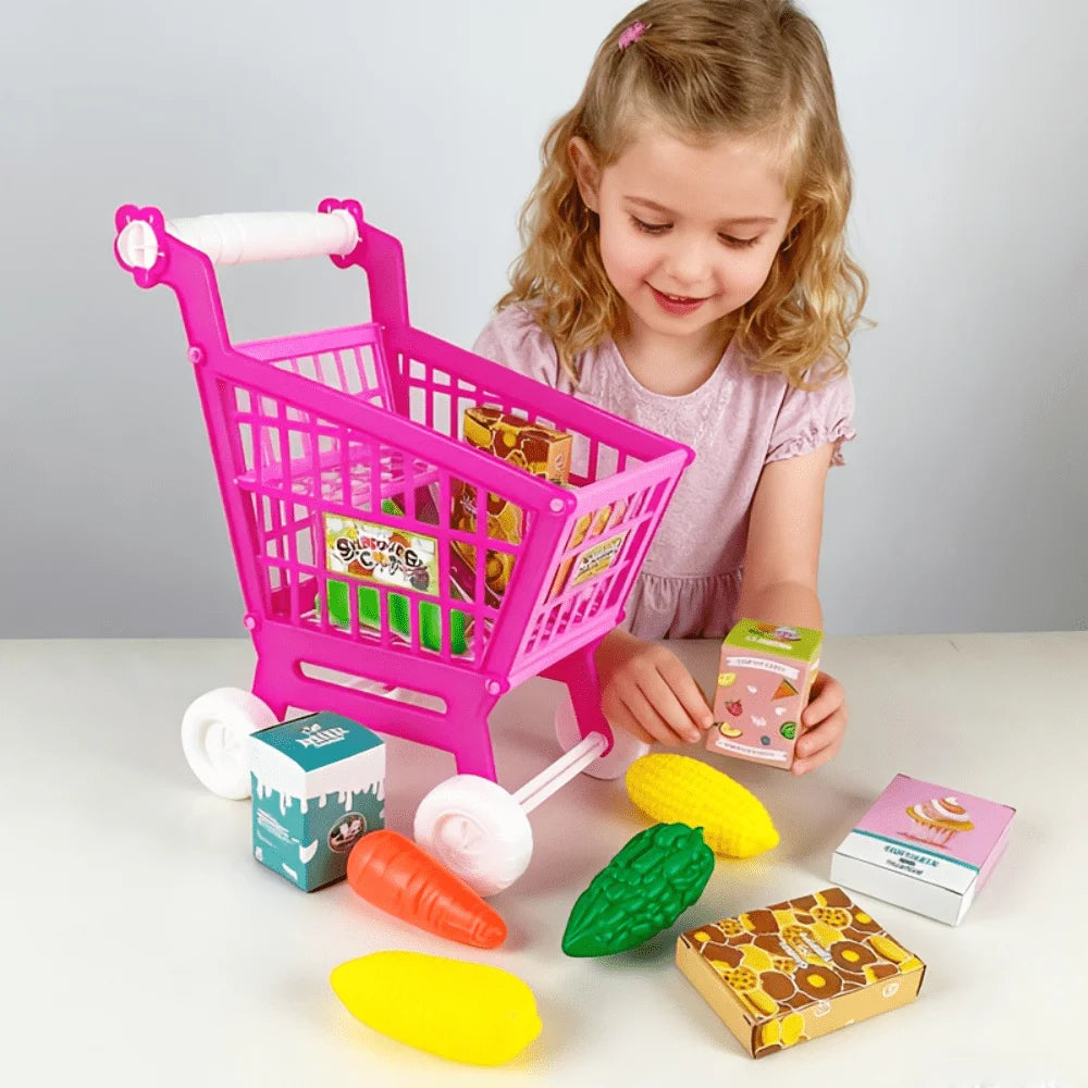 Children's Simulated Shopping Cart Toys, Simulated Supermarket Hand Carts, Role-playing Interactive Toys, Boys and Girls Toys by Creative Vault Marketplace