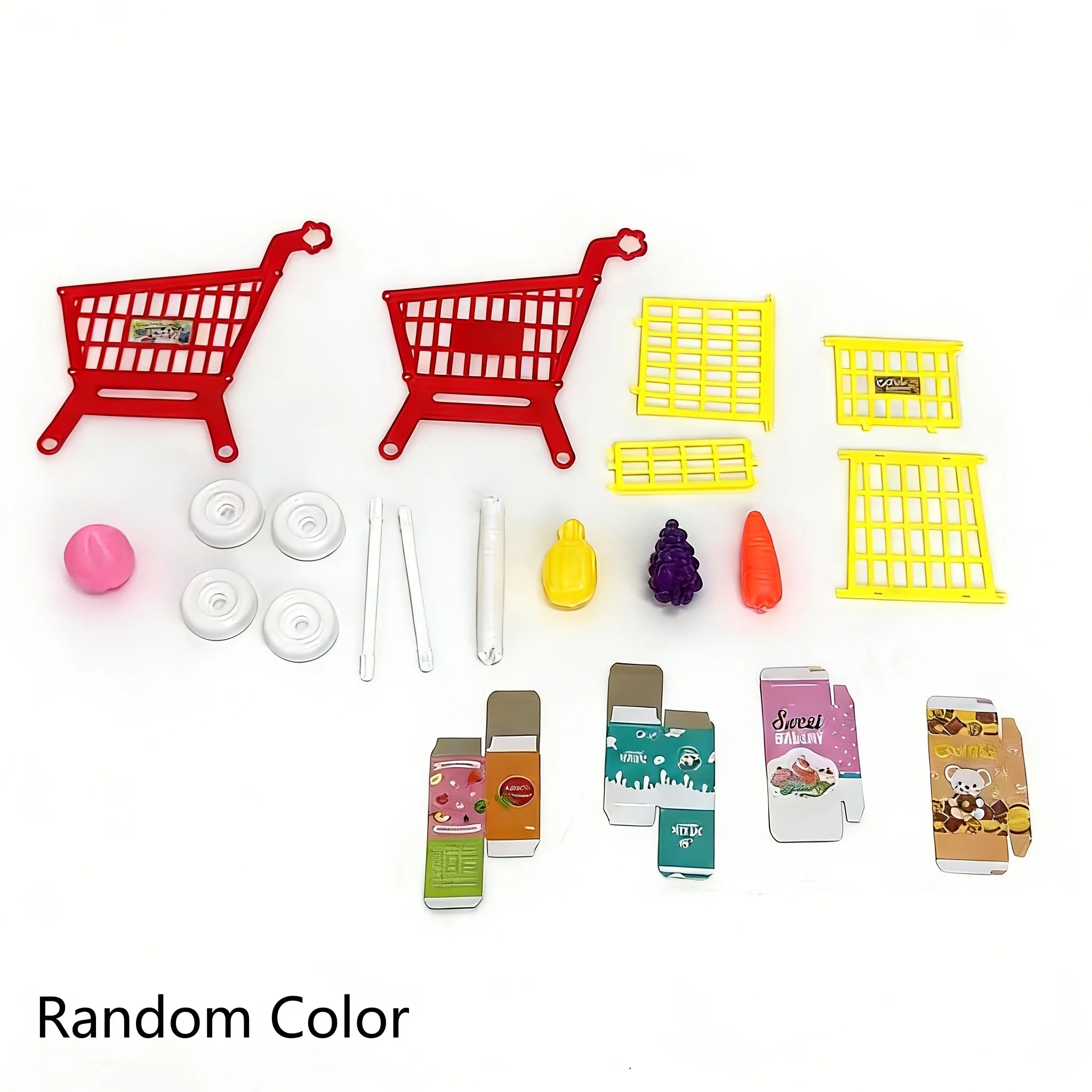 Children's Simulated Shopping Cart Toys, Simulated Supermarket Hand Carts, Role-playing Interactive Toys, Boys and Girls Toys by Creative Vault Marketplace