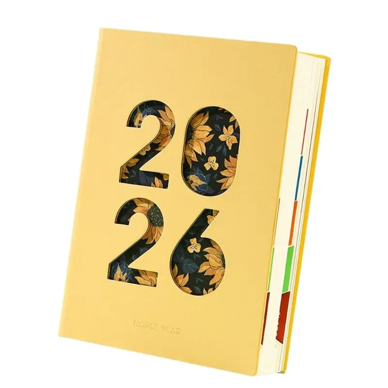 Y1UB 2026 Academic Planner Daily Journal with 400 Pages Softcover Leather Day Planner by Creative Vault Marketplace