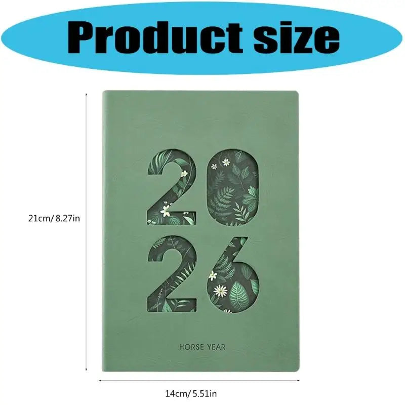 Y1UB 2026 Academic Planner Daily Journal with 400 Pages Softcover Leather Day Planner by Creative Vault Marketplace