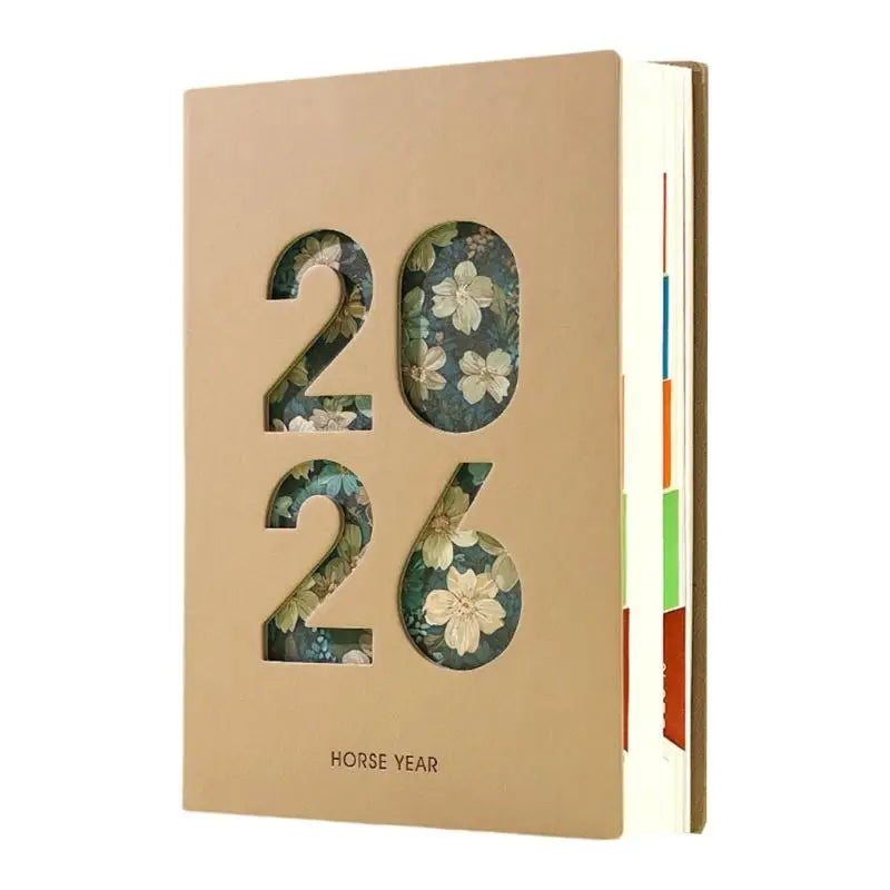 Y1UB 2026 Academic Planner Daily Journal with 400 Pages Softcover Leather Day Planner by Creative Vault Marketplace