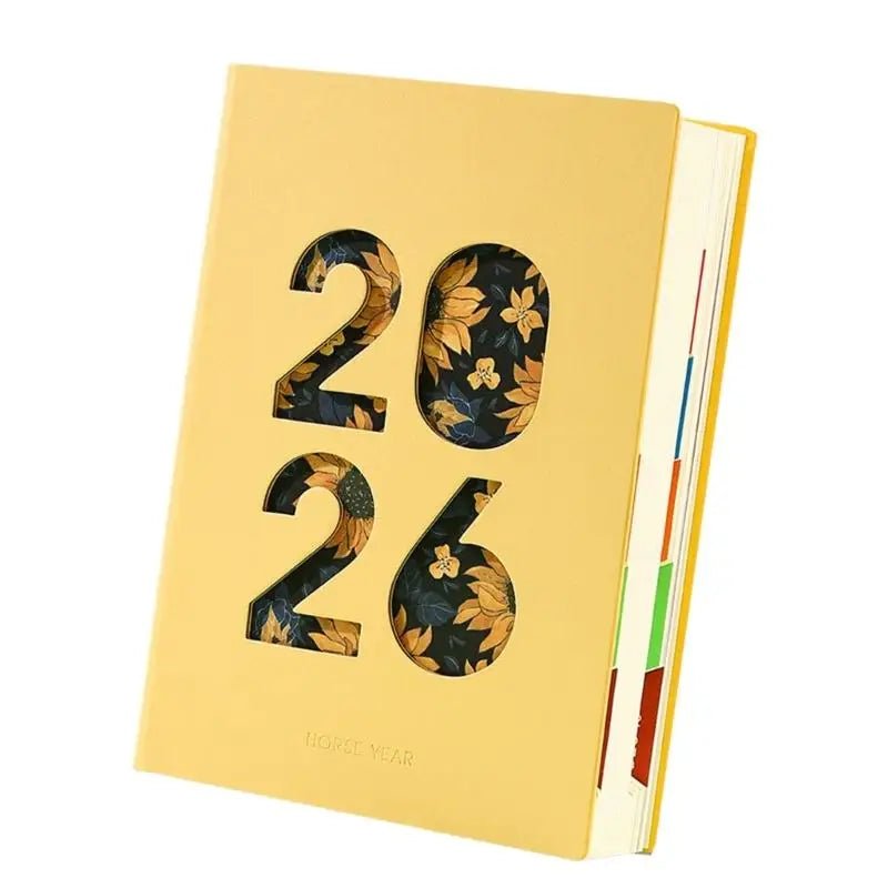 Y1UB 2026 Academic Planner Daily Journal with 400 Pages Softcover Leather Day Planner by Creative Vault Marketplace