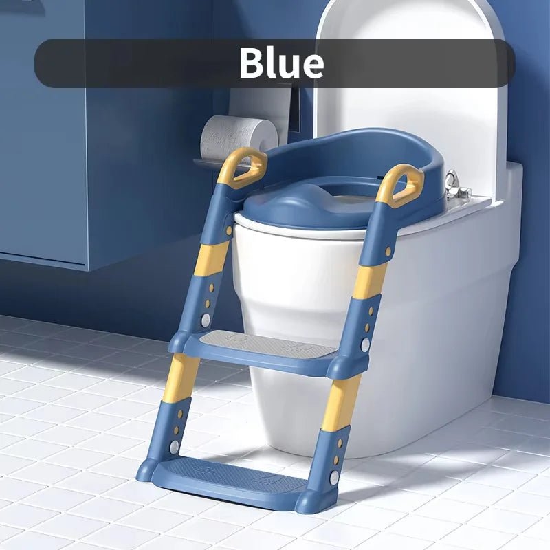 New Children's Toilet Stepped Baby Boys and Girls Toilet Training Foldable Foot Stool Toilet Seat Ring Stepped Assisted Tool by Creative Vault Marketplace