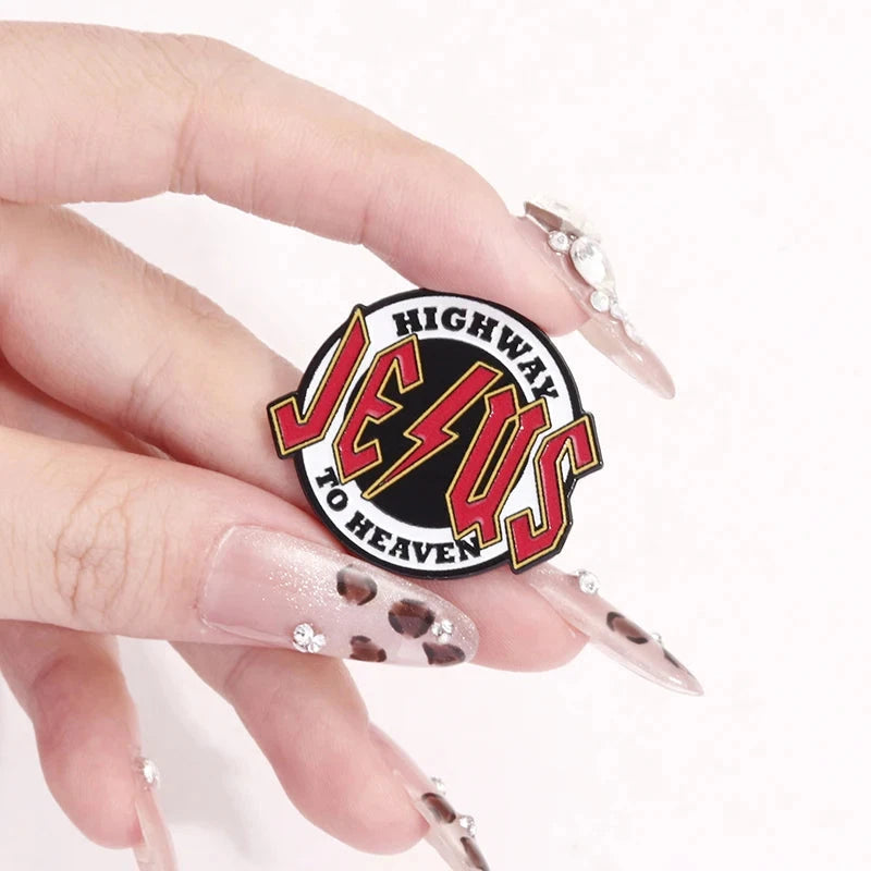 Faith in Jesus Enamel Pins: Stylish Jewelry to Inspire and Uplift by Creative Vault Marketplace