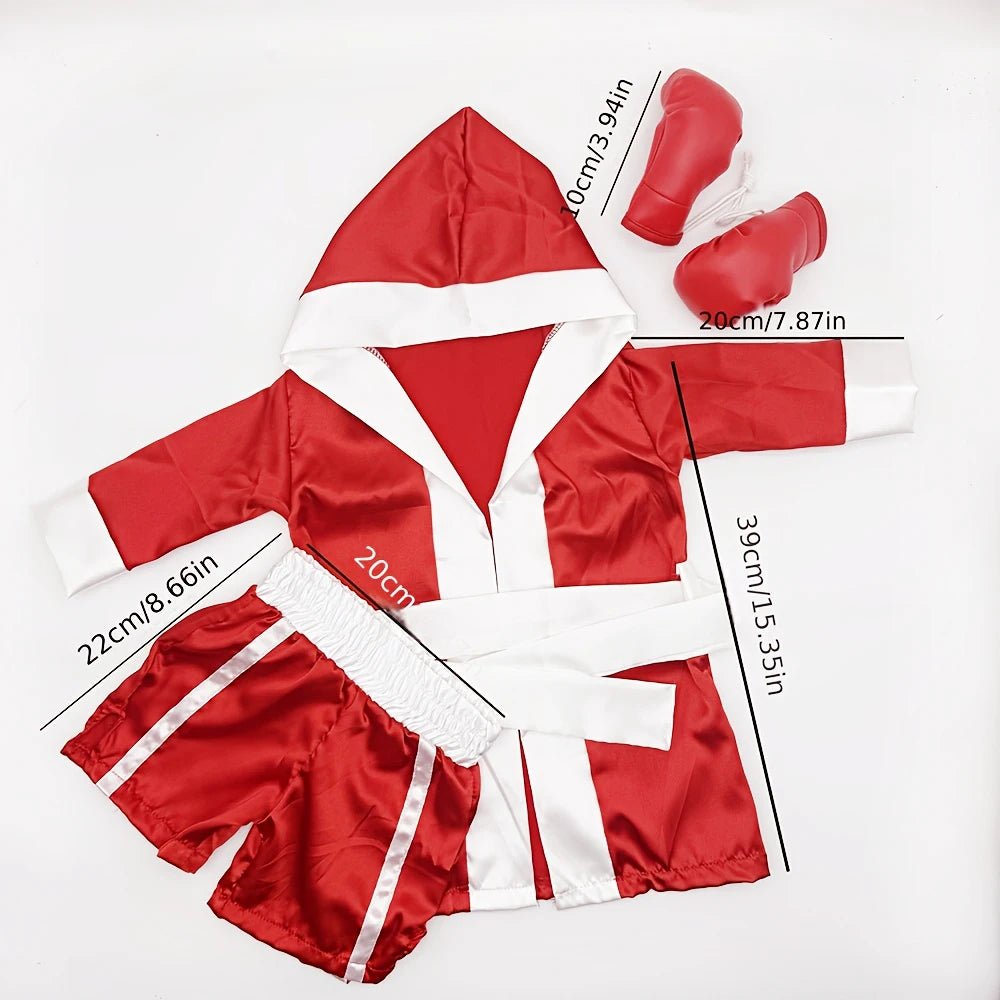 Newborn Photography Props Boxing Theme Baby Photo Outfit Infant Bathrobe Shorts Gloves Set Newborn Photo Costume Studio Props by Creative Vault Marketplace