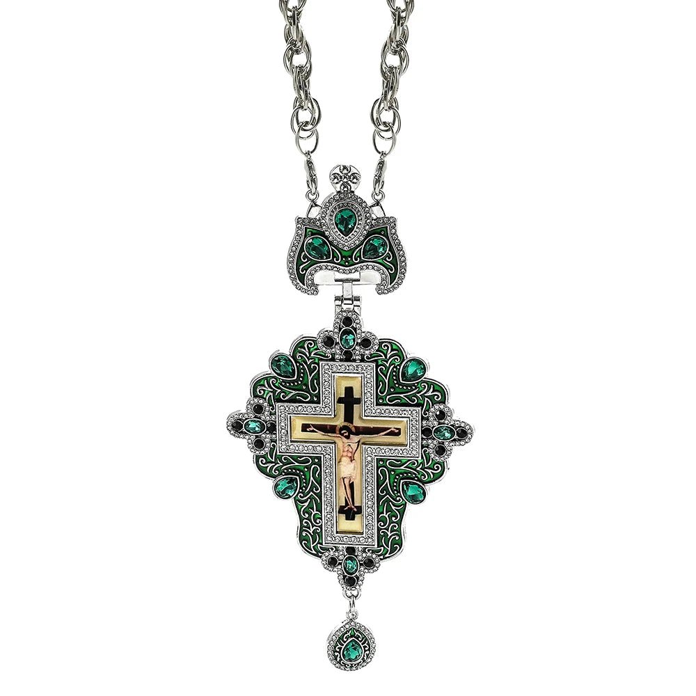 Europe and America Christian Religion Necklace Jesus Cross Pendant Long Chains Good Friday Religious Faith Jewelry God Gifts by Creative Vault Marketplace