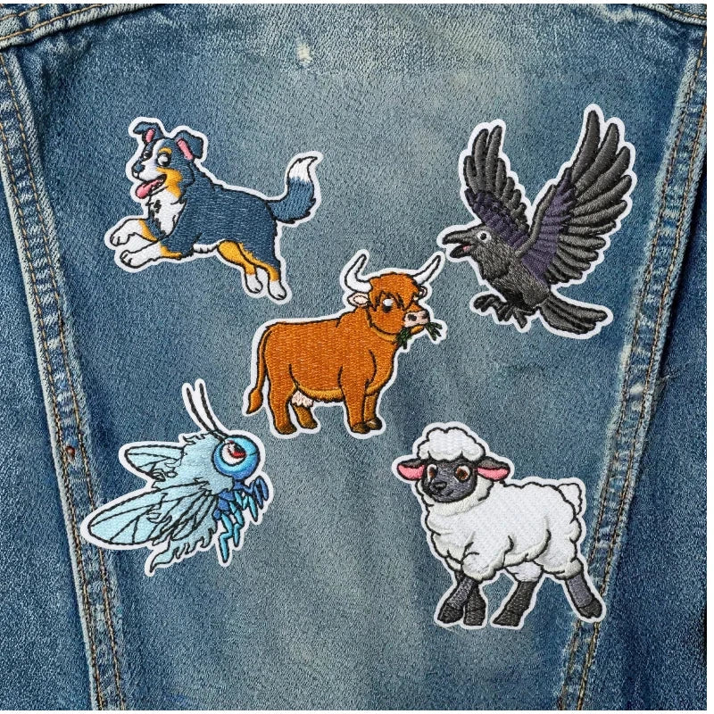 Little Lamb Faith Iron-On Patch by Creative Vault Marketplace