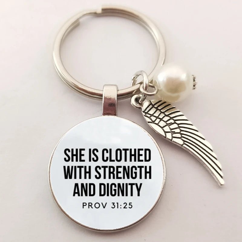 bible verse key chains faith keychain scripture quote christian jewelry for friend women men inspirational gifts by Creative Vault Marketplace